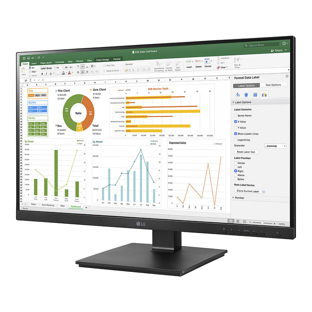 TFT LG 27BN65Q-B 27" QHD 2560x1440 Schwarz mit Standfuß