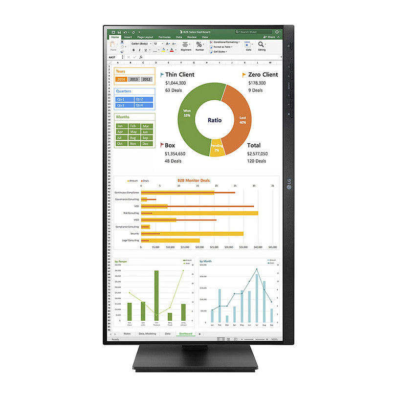 TFT LG 27BN65Q-B 27" QHD 2560x1440 Schwarz mit Standfuß