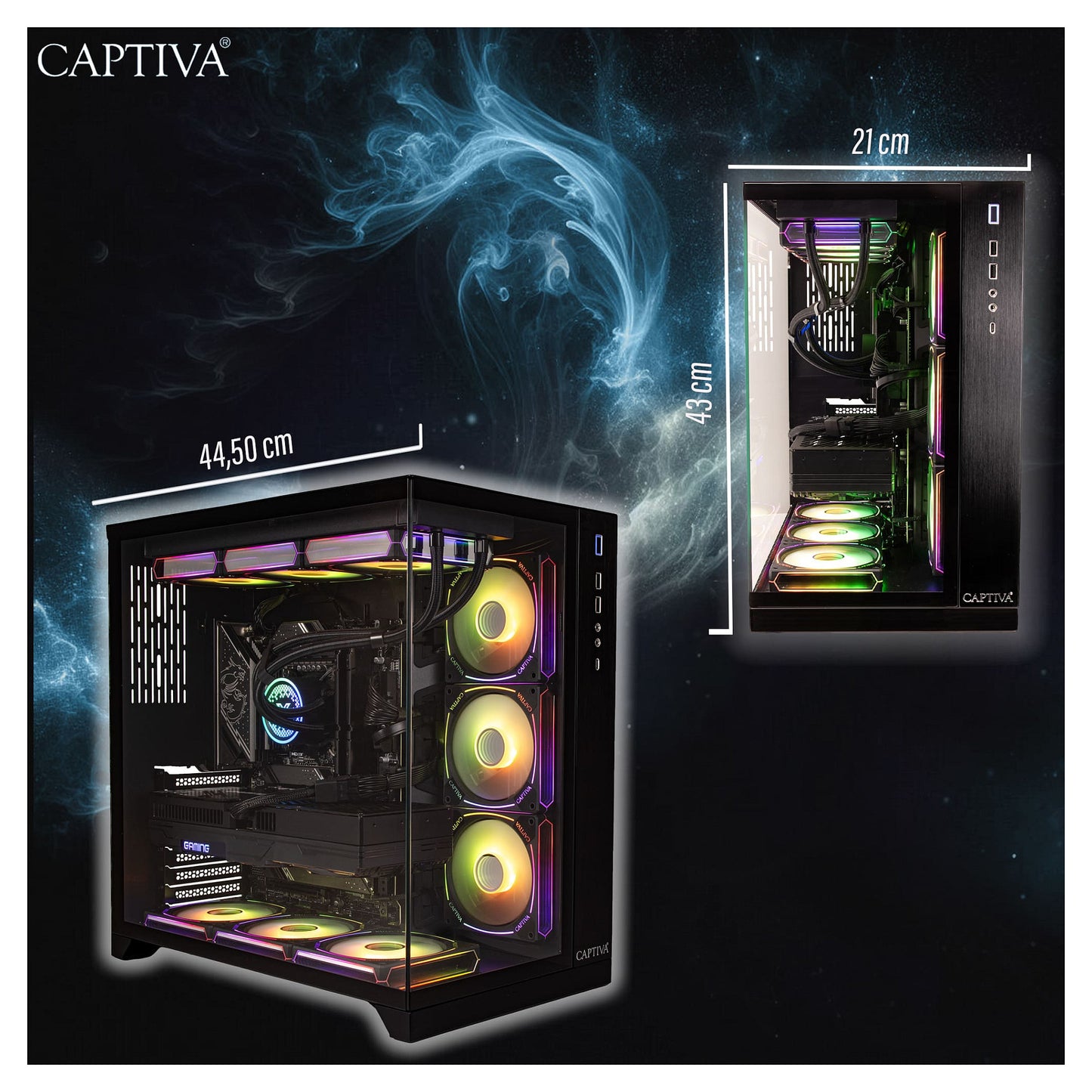 Captiva PC Highend Gaming I90-064 i9-14900KF 64GB/2TB SSD RTX 5070 Win 11