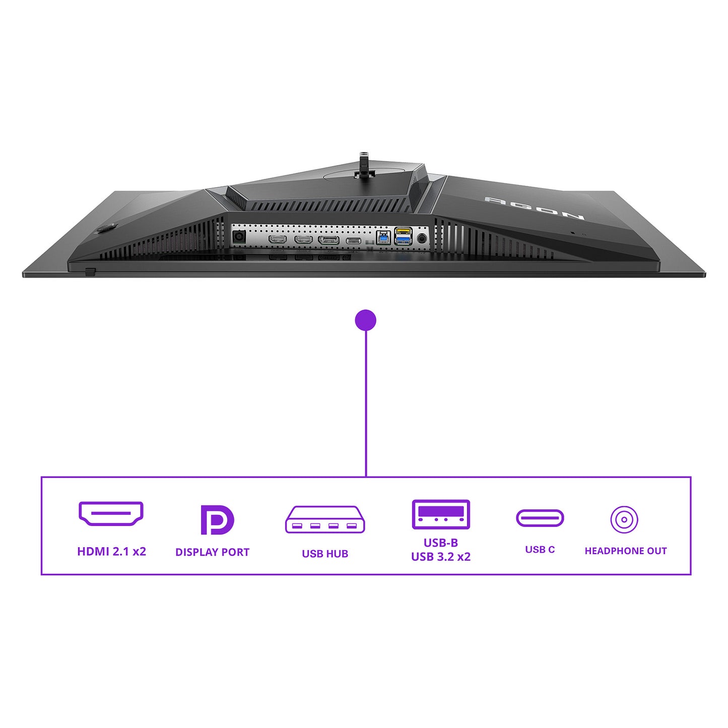67,3cm/26,5" (3840x2160) AOC AG276UZD 16:9 4K QD-OLED 0,03ms 240Hz HDMI DisplayPort USB-C USB VESA Speaker HDR Black