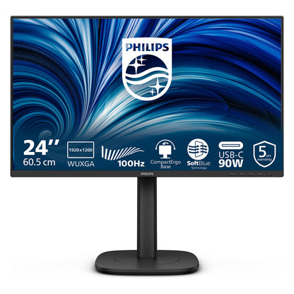 Philips 24B2U3301D - 24 Zoll Full HD, (1920x1080, 120 Hz, 1x HDMI 1.4, 1. DP 1.4, 1x DP schwarz
