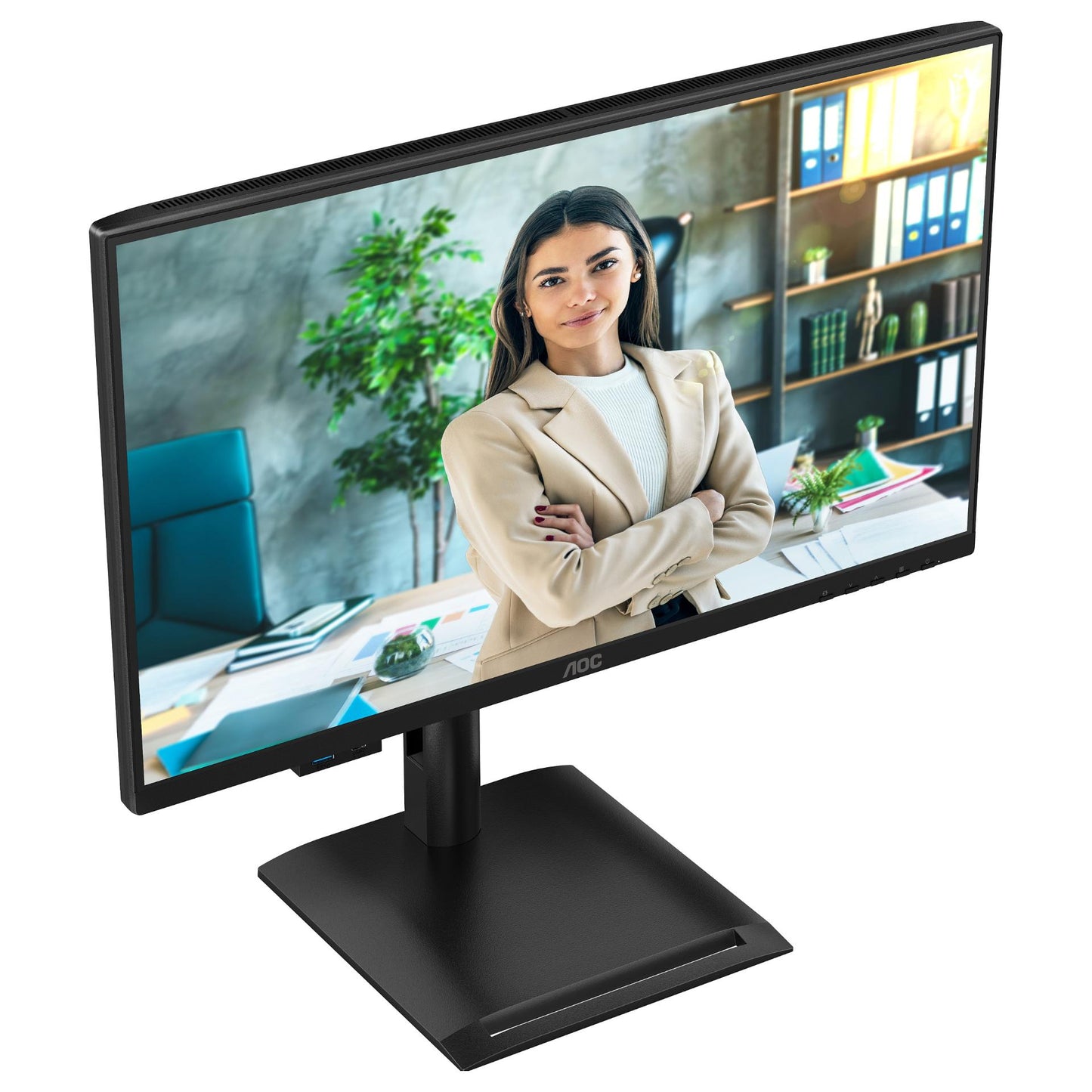 AOC 60,5cm (23,8") 24P4U 16:09 HDMI+DP+DVI+USB IPS Lift bk