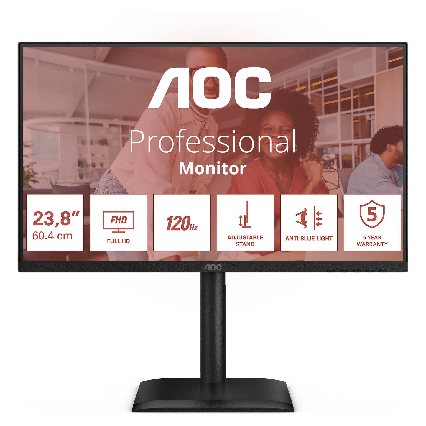 AOC 60,5cm (23,8") 24E4CV 16:09 HDMI+DP+USB-C Lift black