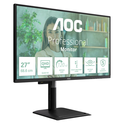 AOC 68,6cm (27") Q27P4U 16:09 2xHDMI+DP+USB Lift black