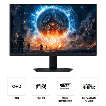 68cm/27" (2560x1440) Samsung Odyssey G6 LS27FG602EUXEN 16:9 WQHD IPS 1ms 350Hz HDMI DisplayPort VESA HDR FreeSync Black