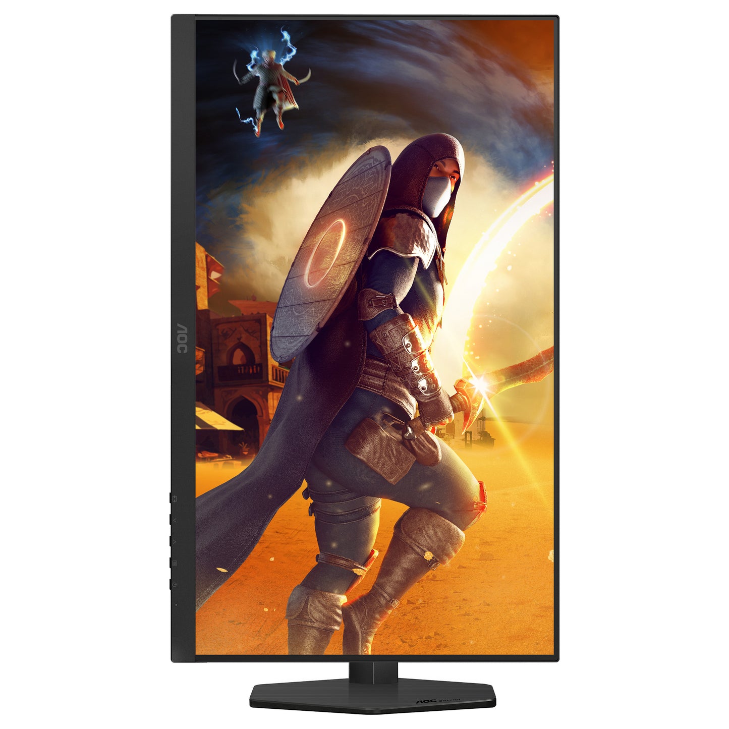 AOC Gaming Q27G4SRU - 27 Zoll QHD, 300 Hz, 1 ms, HDR400 2560x1440, 2x HDMI 2.1, DisplaPort 1.4, USB Hub schwarz-rot