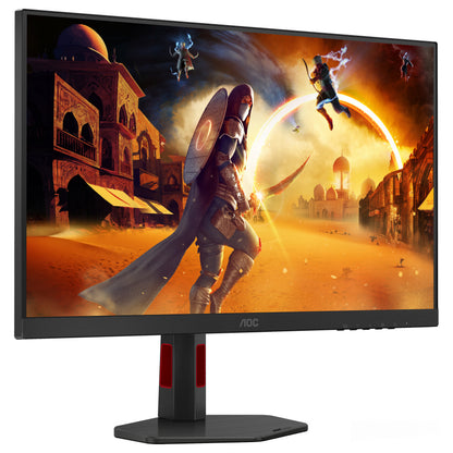 AOC Gaming Q27G4SRU - 27 Zoll QHD, 300 Hz, 1 ms, HDR400 2560x1440, 2x HDMI 2.1, DisplaPort 1.4, USB Hub schwarz-rot