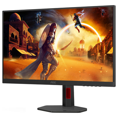 AOC Gaming Q27G4SRU - 27 Zoll QHD, 300 Hz, 1 ms, HDR400 2560x1440, 2x HDMI 2.1, DisplaPort 1.4, USB Hub schwarz-rot