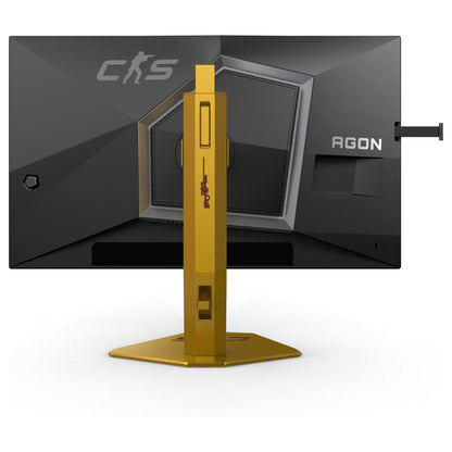 AOC Agon Pro CS24A - 24 Zoll Full HD Gaming, 610Hz 0,5ms gtg, G-Sync,HDR400 (1920x1080, 2x HDMI 2.1, DP 1.4, USB Hub) schwarz-rot-orange