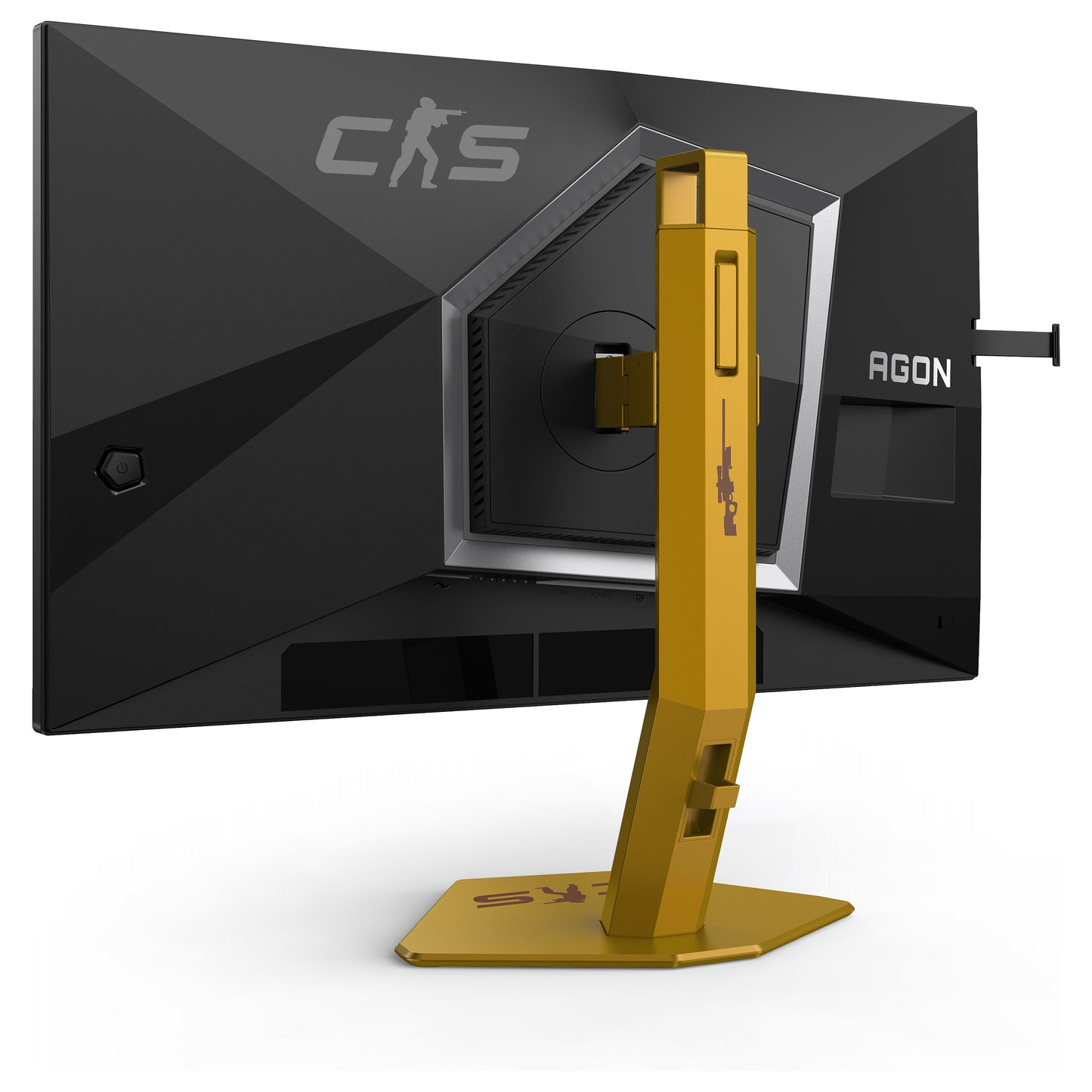 AOC Agon Pro CS24A - 24 Zoll Full HD Gaming, 610Hz 0,5ms gtg, G-Sync,HDR400 (1920x1080, 2x HDMI 2.1, DP 1.4, USB Hub) schwarz-rot-orange
