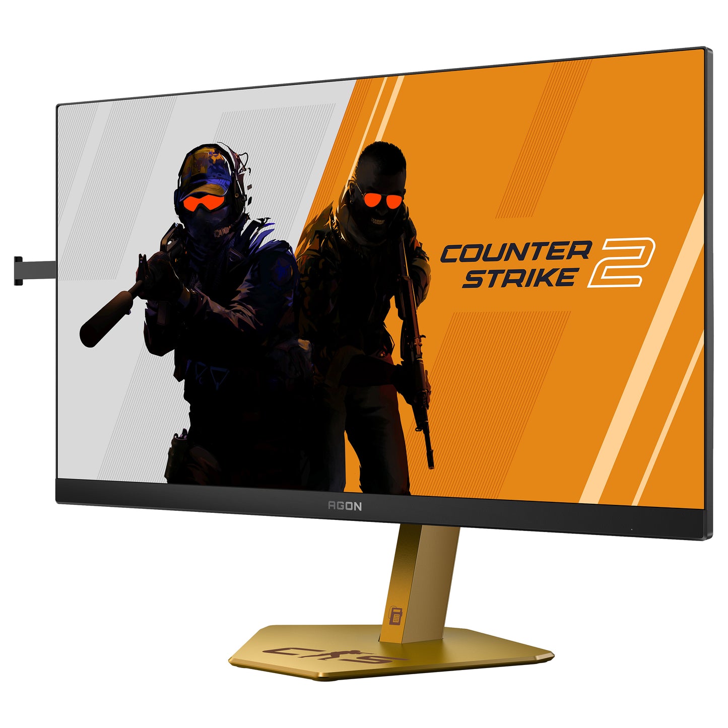 AOC Agon Pro CS24A - 24 Zoll Full HD Gaming, 610Hz 0,5ms gtg, G-Sync,HDR400 (1920x1080, 2x HDMI 2.1, DP 1.4, USB Hub) schwarz-rot-orange