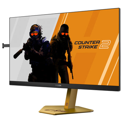 AOC Agon Pro CS24A - 24 Zoll Full HD Gaming, 610Hz 0,5ms gtg, G-Sync,HDR400 (1920x1080, 2x HDMI 2.1, DP 1.4, USB Hub) schwarz-rot-orange