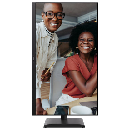 AOC U27E4CV - 27 Zoll Ultra HD, Lautsprecher, (3840x2160, 60 Hz, 2x HDMI 2.0, DisplayPort 1.4, USB-C (90W PD), RJ45, USB Hub) schwarz