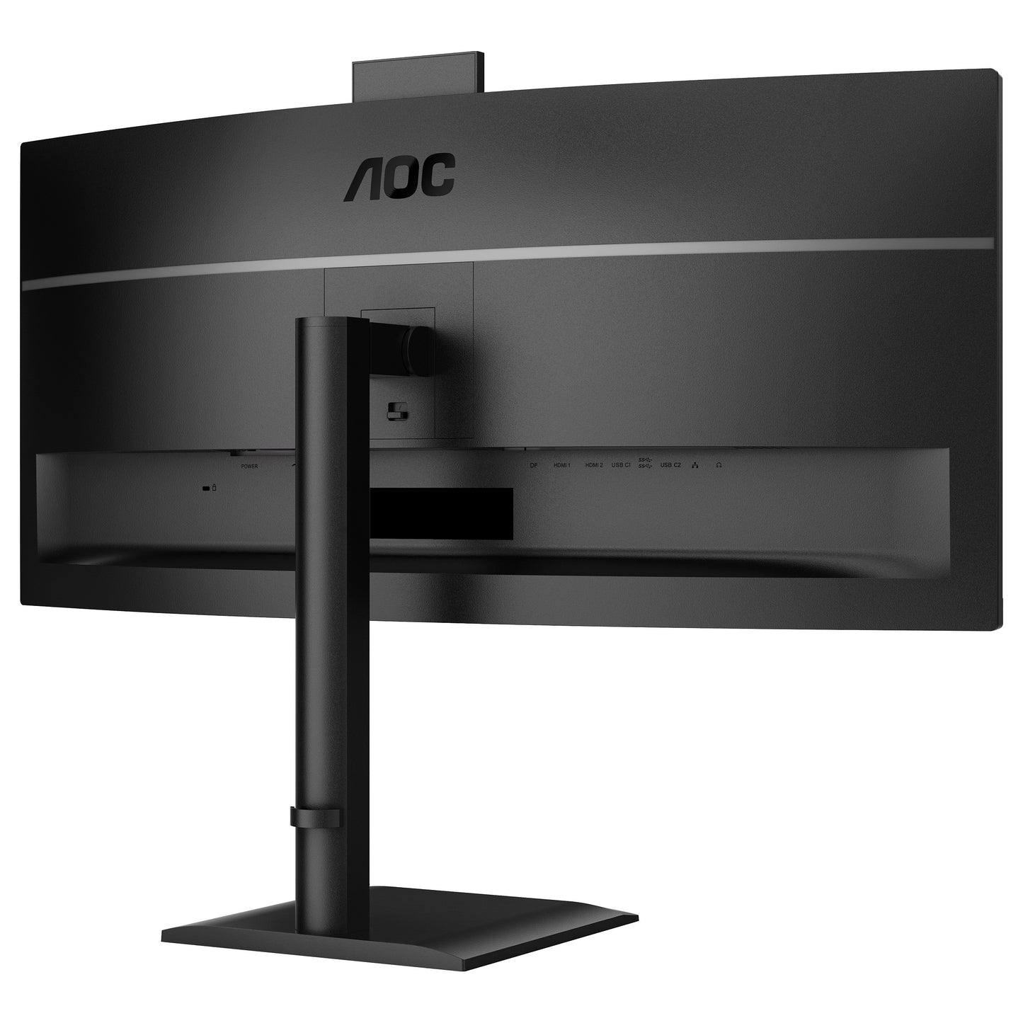 86,4cm/34" (3440x1440) AOC CU34E4CW 21:9 VA 4ms 120Hz Curved HDMI DisplayPort USB-C RJ45 VESA Speaker Webcam HDR10 KVM Black