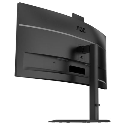 86,4cm/34" (3440x1440) AOC CU34E4CW 21:9 VA 4ms 120Hz Curved HDMI DisplayPort USB-C RJ45 VESA Speaker Webcam HDR10 KVM Black