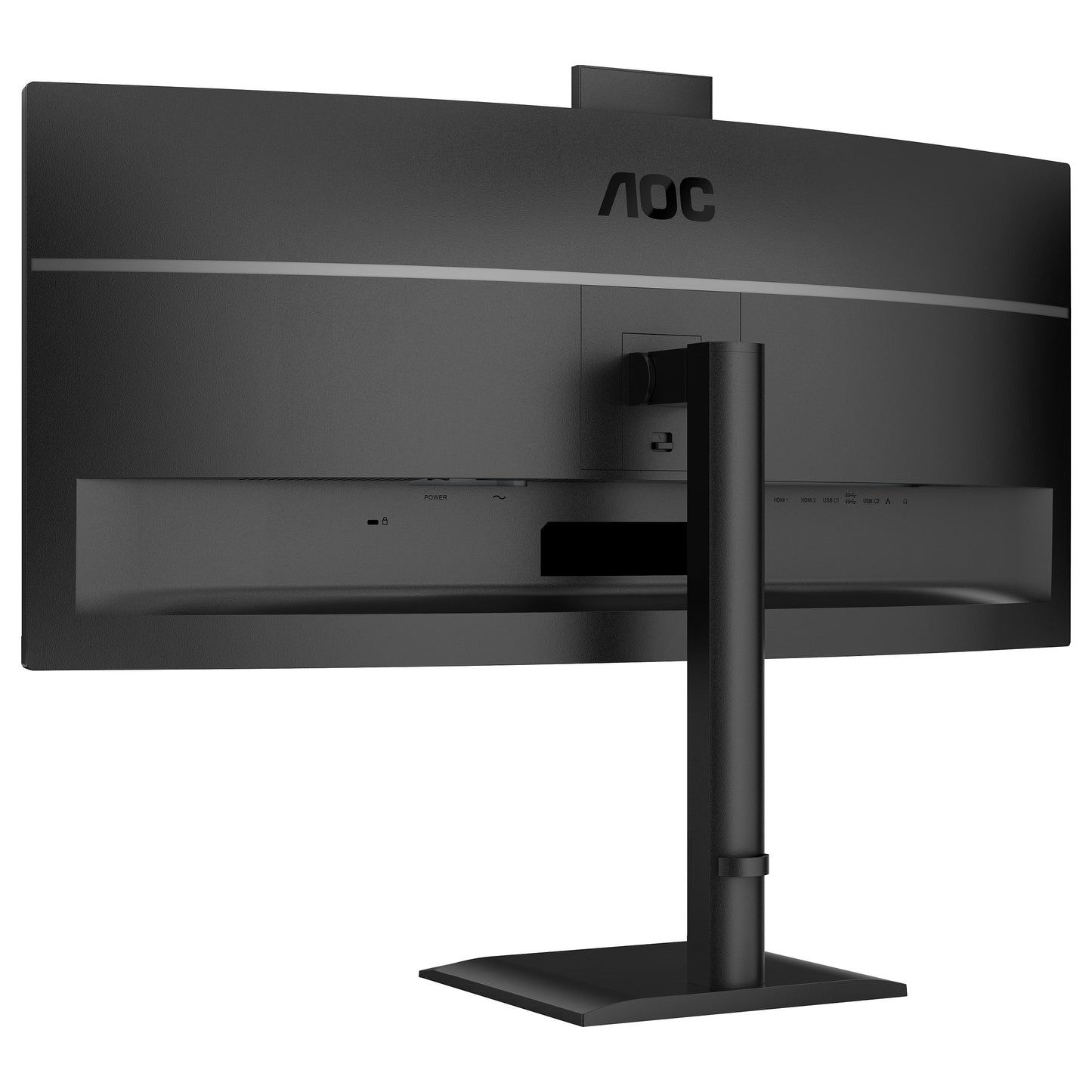 86,4cm/34" (3440x1440) AOC CU34E4CW 21:9 VA 4ms 120Hz Curved HDMI DisplayPort USB-C RJ45 VESA Speaker Webcam HDR10 KVM Black