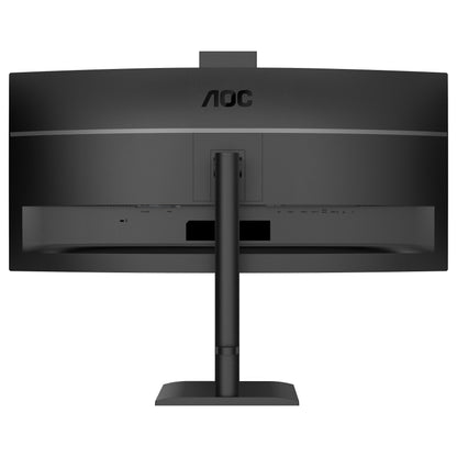 86,4cm/34" (3440x1440) AOC CU34E4CW 21:9 VA 4ms 120Hz Curved HDMI DisplayPort USB-C RJ45 VESA Speaker Webcam HDR10 KVM Black