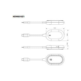 bluechip Wireless Display Dongle HDMI (NWD6000) Wireless Display Dongle USB-C (DP Alt Mode) auf HDMI)