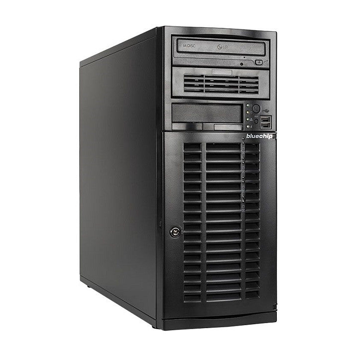 Server bluechip SERVERline T40317s Tower, Xeon 4410Y 32 GB DDR5, 2 x 960 GB SSD, 2 x RJ45 (10 Gb/s)