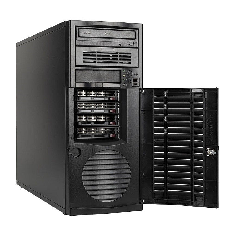 Server bluechip SERVERline T40321s Tower, Xeon 4410Y 32GB, 2 x 960 GB SSD, 2 x RJ45 (10 Gb/s)