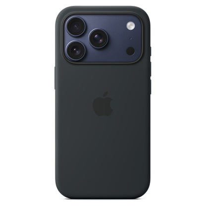 Silikon Case iPhone 17 Pro mit MagSafe (schwarz)