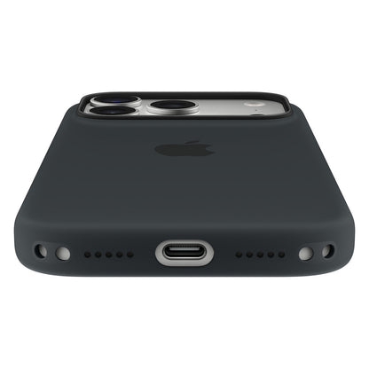 Silikon Case iPhone 17 Pro mit MagSafe (schwarz)