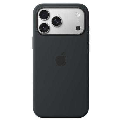 Silikon Case iPhone 17 Pro Max mit MagSafe (schwarz)