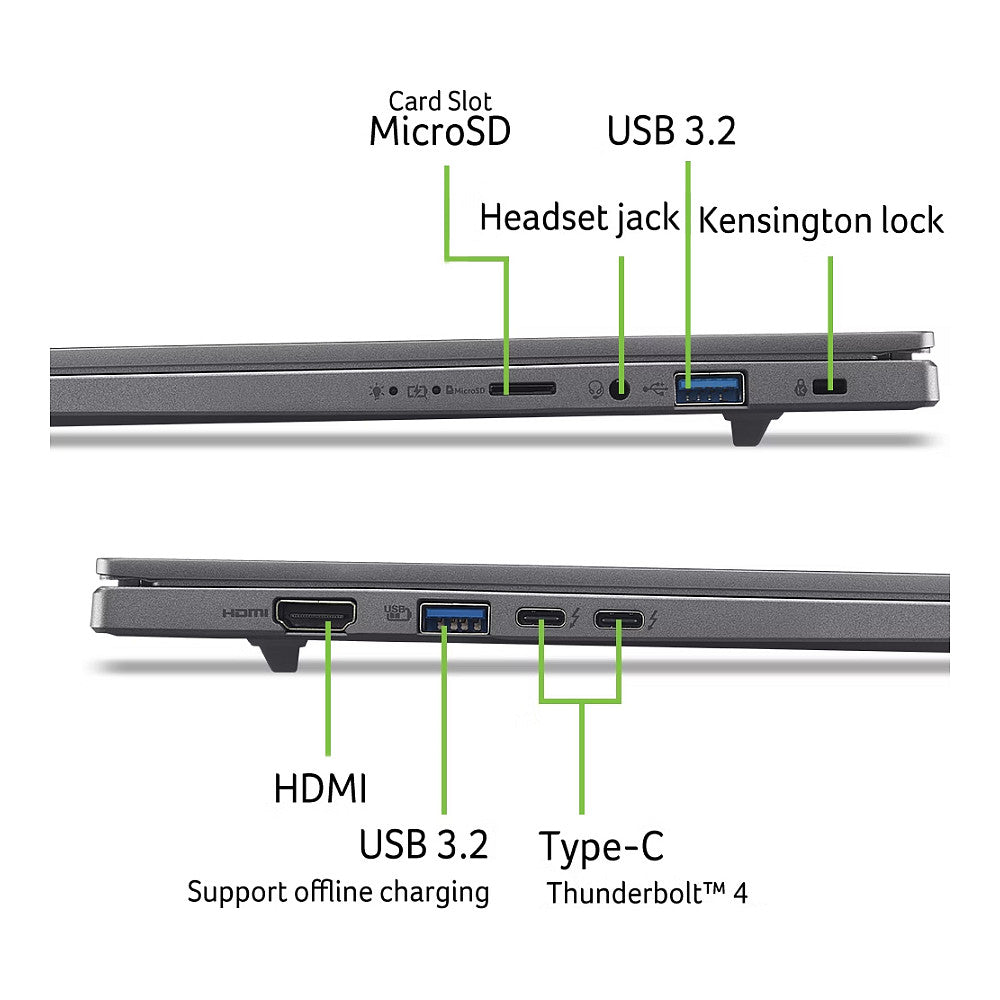 Acer Aspire 16 AI OLED A16-52M-75LW 16" WUXGA+ OLED Core Ultra 7 258V 32GB/1TB Win11