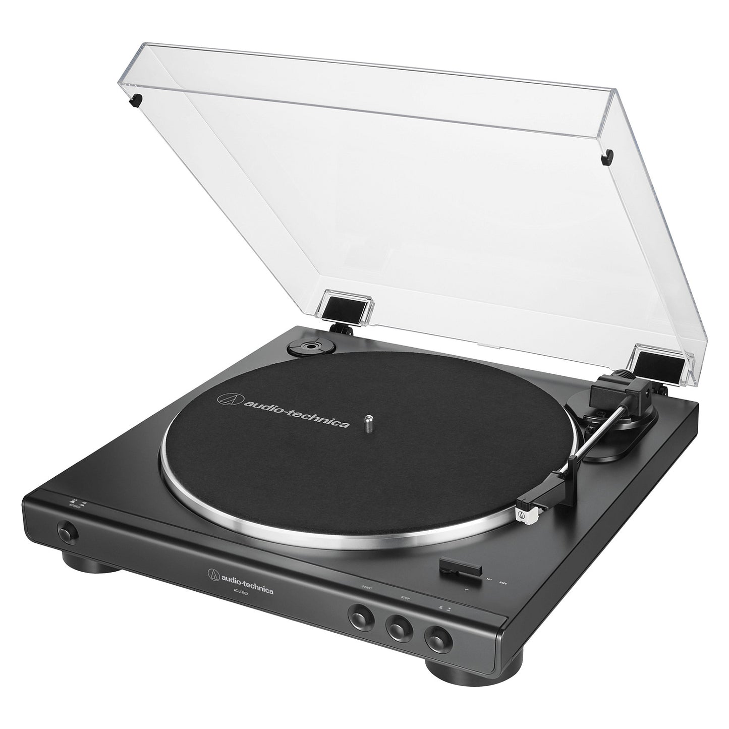 Audio Technica AT-LP60XBK (schwarz, Integrierter Phono-Vorverstrker, Vollautomatischer Betrieb)