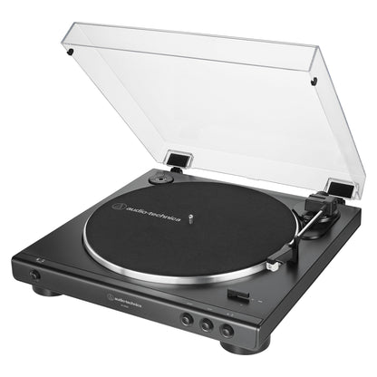 Audio Technica AT-LP60XBK (schwarz, Integrierter Phono-Vorverstrker, Vollautomatischer Betrieb)