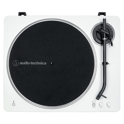 Audio Technica AT-LP70XBTWS (wei/silber, Integrierter Phono-Vorverstrker, Bluetooth, Vollautomat, Riemenantrieb)