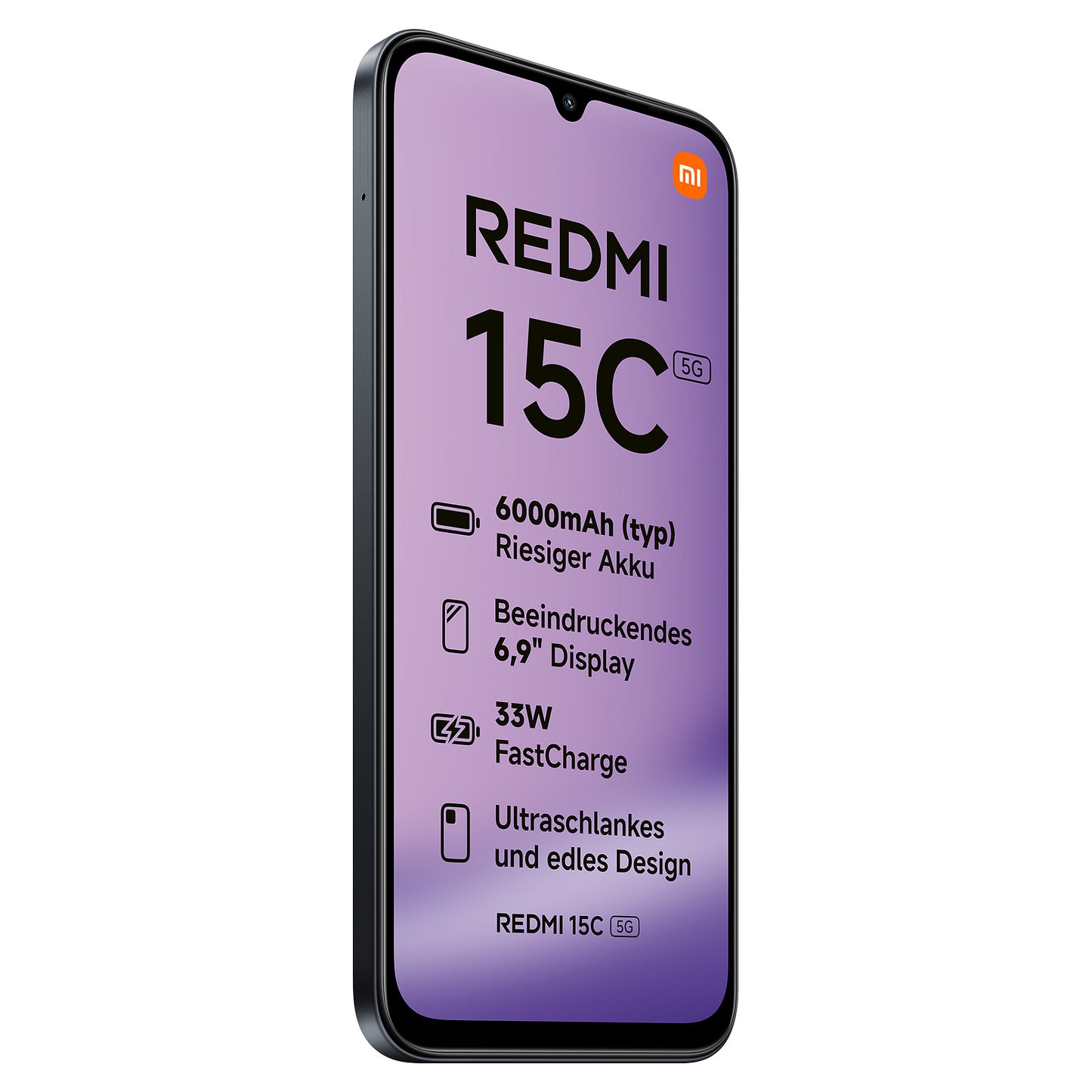 Xiaomi Redmi 15C 5G Dual Sim 4RAM 128GB midnight black
