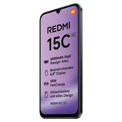Xiaomi Redmi 15C 5G Dual Sim 4RAM 128GB midnight black