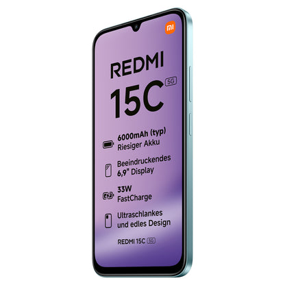 Xiaomi Redmi 15C 5G Dual Sim 4RAM 128GB mint green