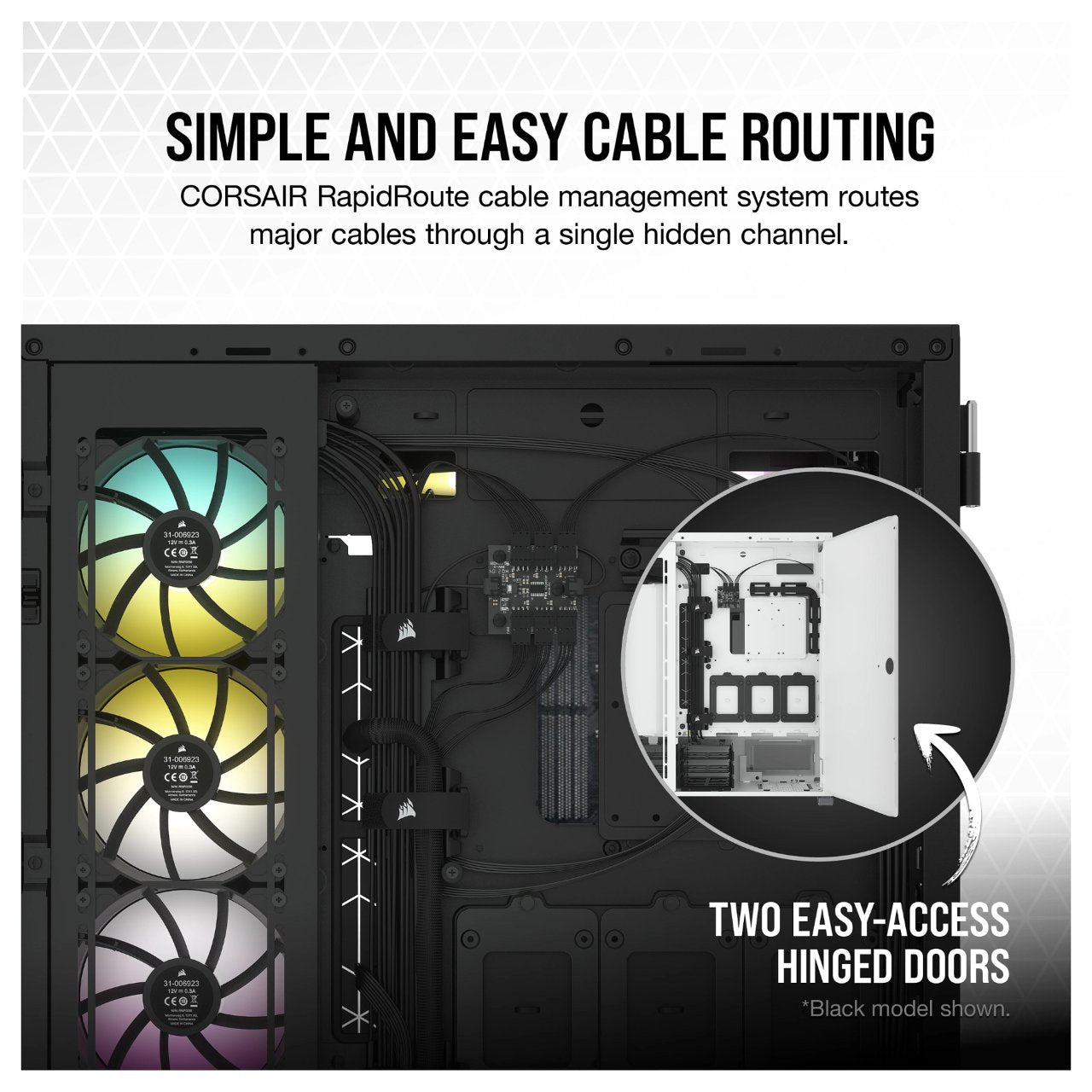 Corsair 7000D Airflow White Full Tower Gaming Gehäuse mit Glas Seitenfenster