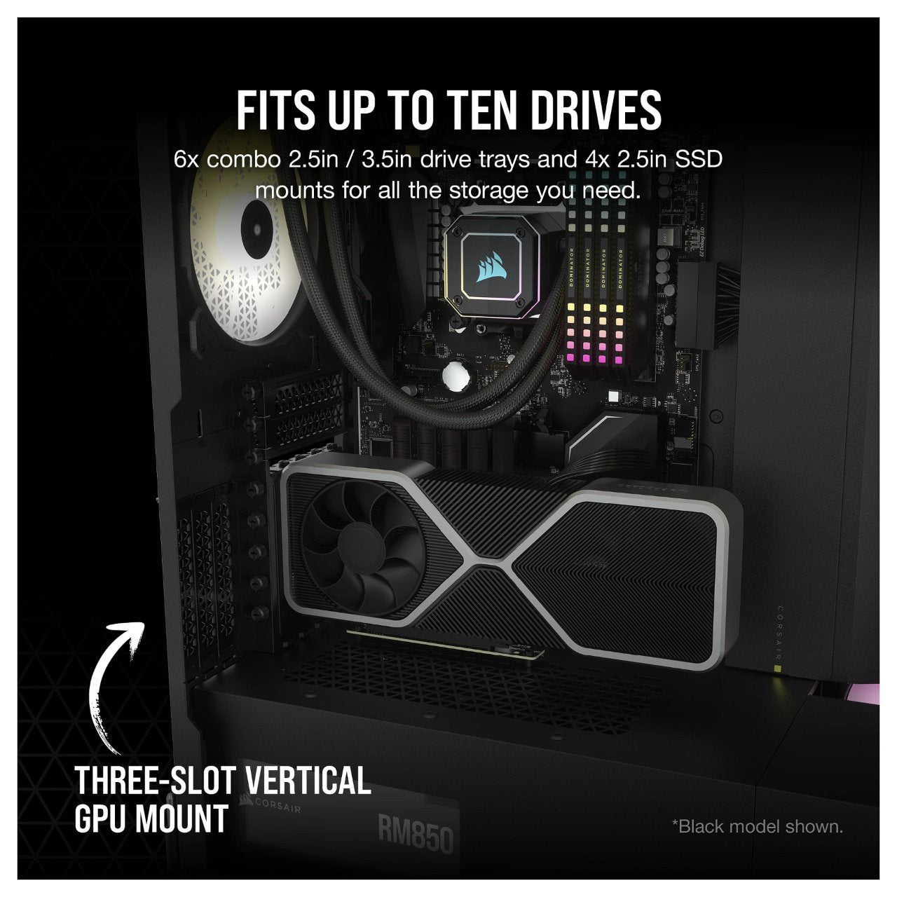 Corsair 7000D Airflow White Full Tower Gaming Gehäuse mit Glas Seitenfenster