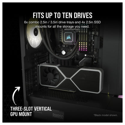 Corsair 7000D Airflow White Full Tower Gaming Gehäuse mit Glas Seitenfenster