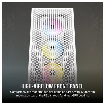 Corsair 3000D RGB Airflow weiß Midi Tower ATX Gaming Gehäuse