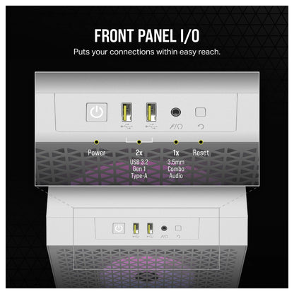 Corsair 3000D RGB Airflow weiß Midi Tower ATX Gaming Gehäuse