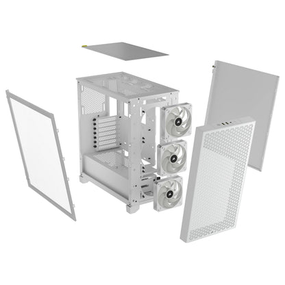 Corsair 3000D RGB Airflow weiß Midi Tower ATX Gaming Gehäuse