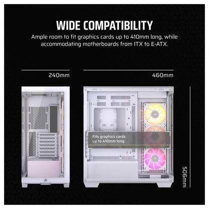 Corsair 3500X LINK RGB weiß Midi Tower ATX Gaming Gehäuse