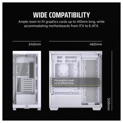 Corsair 3500X weiß Midi Tower ATX Gaming Gehäuse