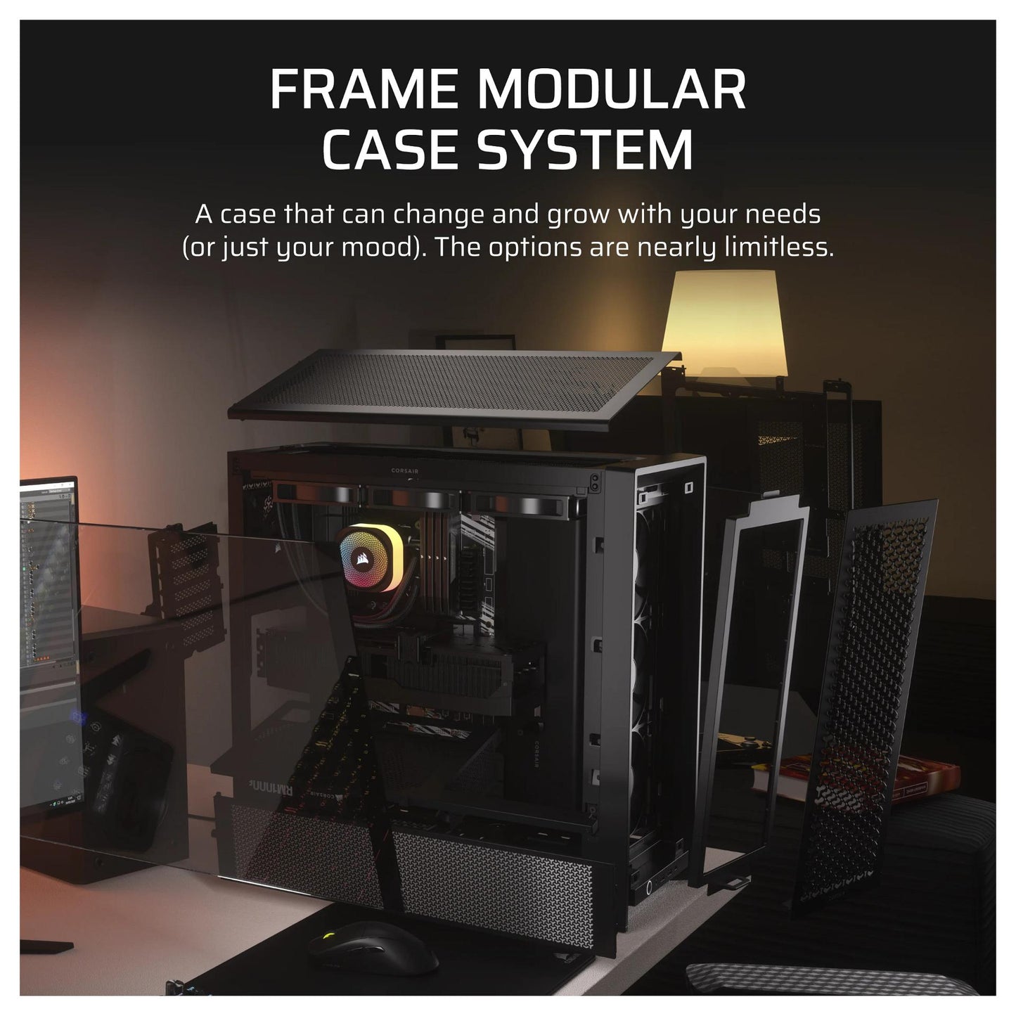 CORSAIR Frame 4000D RS Midi Tower ATX Gaming Gehäuse TG Seitenfenster