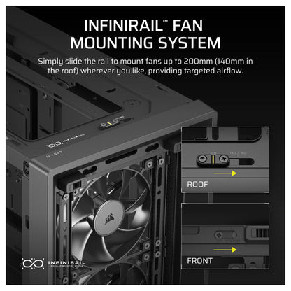 CORSAIR Frame 4000D RS Midi Tower ATX Gaming Gehäuse TG Seitenfenster