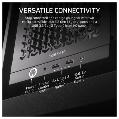 CORSAIR Frame 4000D RS Midi Tower ATX Gaming Gehäuse TG Seitenfenster