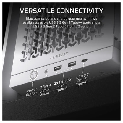 CORSAIR Frame 4000D RS Weiß Midi Tower ATX Gaming Gehäuse