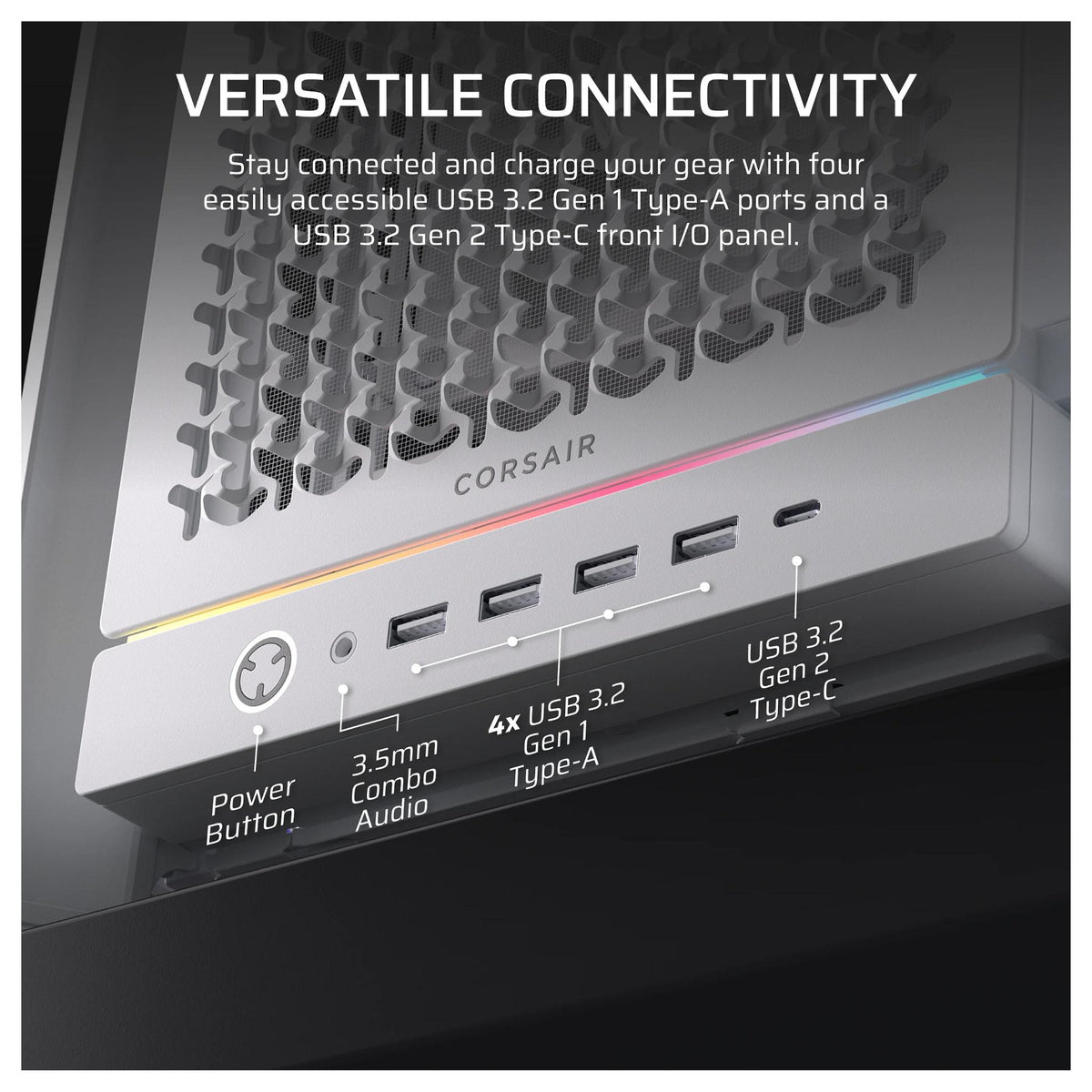 CORSAIR Frame 5000D RS Weiß Midi Tower ATX Gaming Gehäuse