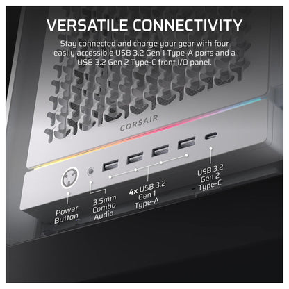 CORSAIR Frame 5000D RS Weiß Midi Tower ATX Gaming Gehäuse