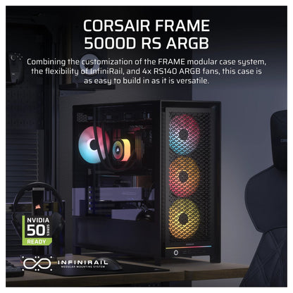 CORSAIR Frame 5000D RS ARGB Schwarz Midi Tower ATX Gaming Gehäuse