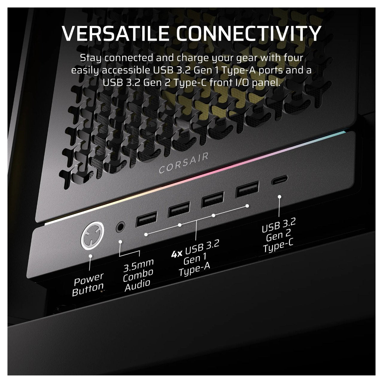 CORSAIR Frame 5000D RS ARGB Schwarz Midi Tower ATX Gaming Gehäuse